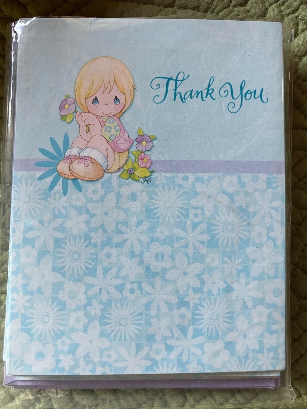 2011 precious moments, Hallmark stationary nine blank thank you cards with envel